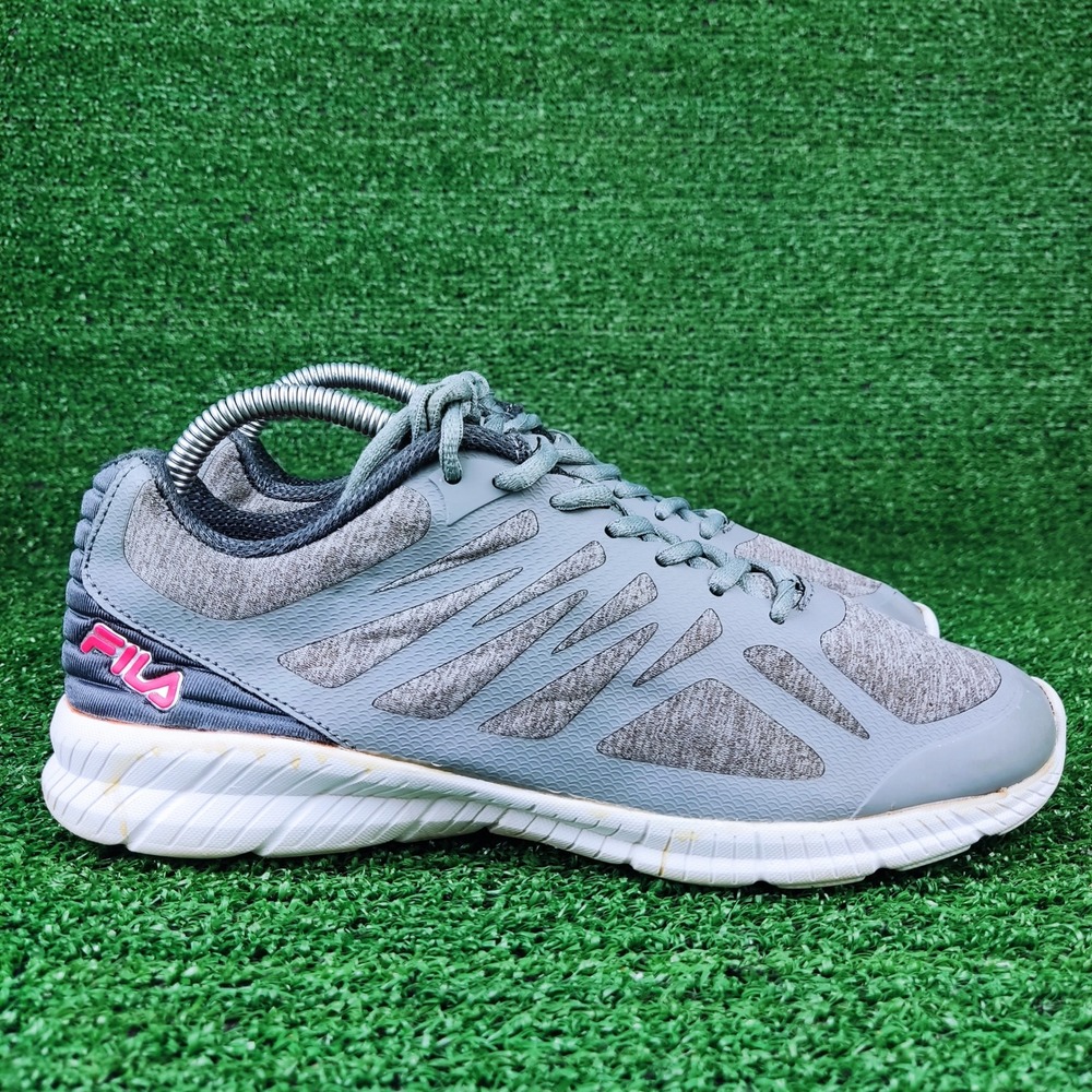 Fila Sneakers Womens 9 Grey Energized 5RM00146-063 Low Top Running Shoes Pink
